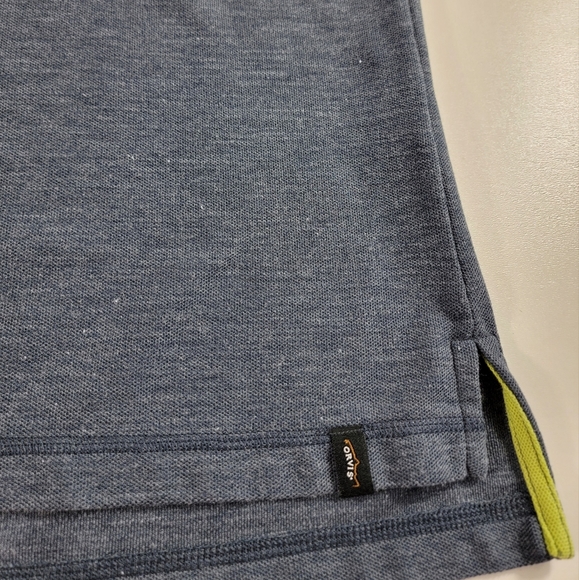 Orvis Shirt Mens XL Trout Bum Polo Navy Blue Short Sleeve Snap Closure - Picture 4 of 8